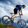 Bicicletta pieghevole da mountain bike, per adulti, adolescenti, mountain bike, 21 velocità, in acciaio al carbonio, con freno a disco (nero)
