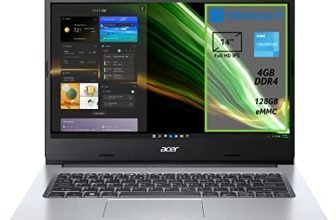 Acer Aspire 1 A114-33-C7WB PC Portatile, Notebook, Processore Intel Celeron N4500, Ram 4 GB DDR4, 128 GB eMMC, Display 14" IPS FHD, Scheda Grafica Intel UHD, Microsoft 365, Windows 11 Home in S mode