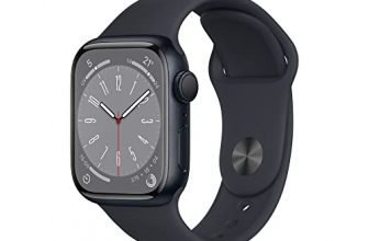 Apple Watch Series 8 (GPS, 41mm) Smartwatch con cassa in alluminio color mezzanotte con Cinturino Sport color mezzanotte - Regular. Fitness tracker, app Livelli O₂, resistente all’acqua
