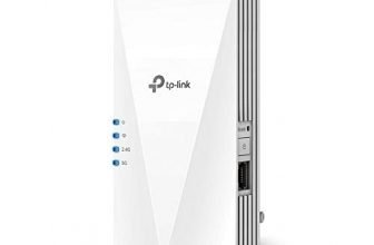 TP-Link RE700X Ripetitore WiFi 6 Wireless, WiFi 6 Dual-Band AX3000Mbps, WiFi Extender e Access Point, 1 Porta Gigabit, MU-MIMO, Beamforming, Amplificatore Segnale Wi-Fi, TP-Link Onemesh
