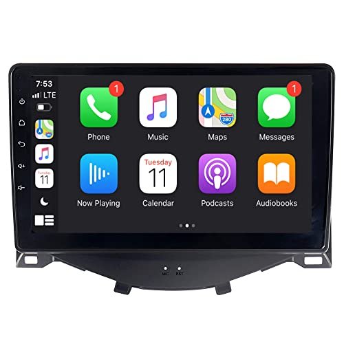 ACAVICA Autoradio Android Carplay per Toyota Aygo 2014-2021 9 Pollici Stereo Navigatore GPS con Schermo di Tocco Tablet Multimedia USB WiFi Controllo del volante 2+32GB