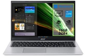 Acer Aspire 5 A515-56G-564E PC Portatile, Notebook, Processore Intel Core i5-1135G7, RAM 16 GB DDR4, 512 GB PCIe NVMe SSD, Display 15.6" IPS FHD LED LCD, NVIDIA GeForce MX450 2 GB, Windows 11 Home