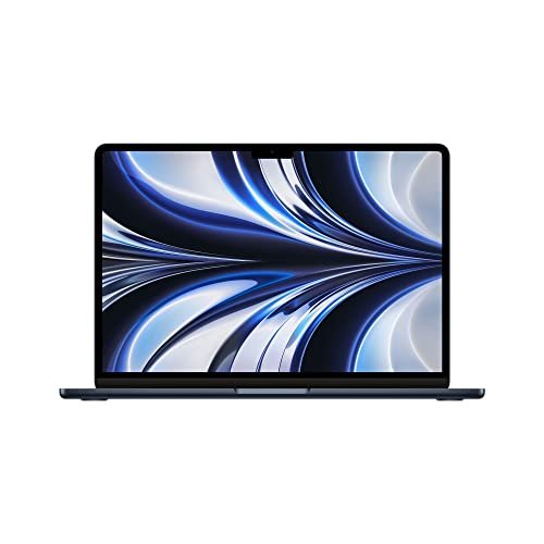 Apple PC Portatile MacBook Air 2022 con chip M2: display Liquid Retina 13,6", 8GB di RAM, 256GB di archiviazione​​​​​​​ SSD storage, tastiera retroilluminata; color​​​​​​​ Mezzanotte