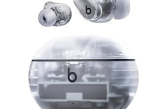 Beats Studio Buds + (2023) - Auricolari true wireless con cancellazione del rumore, compatibilità Apple e Android migliorata, microfono incorporato, cuffie Bluetooth resistenti al sudore- Trasparente