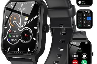 IFMDA Smartwatch Uomo con Risposta Chiamate,1.83'' Orologio Smartwatch Donna,100+ modalità Sportive e Smart Watch con Sim Impermeabile Ip68,Frequenza Cardiaca, Monitoraggio del Sonno per iOS/Android