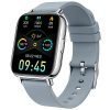 Smartwatch, Orologio Fitness Uomo Donna 1.69" Smart Watch con Contapassi/Cardiofrequenzimetro/SpO2, 24 Sportivo, Notifiche Messaggi, Impermeabil IP68 Fitness Tracker per Android iOS Ordtop (Grigio)