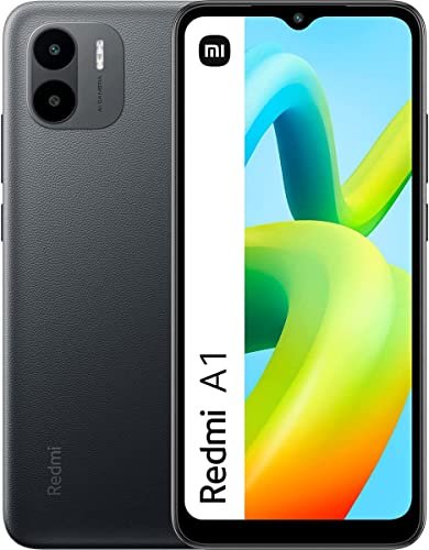 Xiaomi Smartphone Redmi A1, Display Dot Drop Da 6,52", Batteria Da 5000 Mah, Fotocamera Da 8 Mp, 2+32 Gb, Nero, 25.4 x 5.08 x 6.86 cm, 192 grammi25.4 x 5.08 x 6.86 cm, 192 grammi