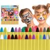 ACWOO Body Painting, 28 Colori Face Painting, Kit Pittura Pancia Face Painting Trucchi, Coloranti Naturale e Sicuro, Feste, Trucco Make-up, Halloween