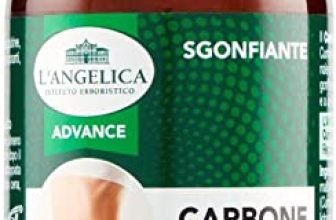 L'Angelica, Integratore Alimentare Sgonfiante con Carbone Vegetale e Cumino, Combatte il Gonfiore Addominale e Favorisce la Digestione, Senza Lattosio, 75 Compresse