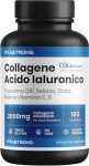 COLLAGENE IDROLIZZATO 2000MG Vitastrong - COLLinstant® Collagene e Acido Ialuronico con Biotina, Coenzima Q10, Zinco, Selenio, Vitamina C, Vitamina D - Formula Efficace - Qualità Premium