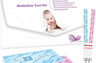 Easy@Home Test Ovulazione 25mIU/ml, Altamente Preciso, Monitoraggio Attendibile del Ciclo e del Periodo Fertile, Alimentata da gratuita Italiana APP Premom(iOS & Android) (20 LH + 5 HCG)