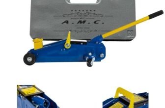 AMC Cric Sollevatore idraulico professionale 2t Cric auto crick martinetto ruote bidirezionali a cuscinetto