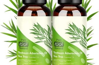 Oil Puro 100% Olio Essenziale Tea Tree 2pz- Olio Di Acne Naturale anti Acne