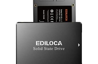 Ediloca ES106 512GB SSD SATA III 2,5" 3D NAND TLC Hard Drive interno, fino a 550MB/s in lettura, aggiornamento di memoria e archiviazione per PC o laptop (nero)