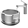 PARENCE.- Set di 2 Aeratori per rubinetti in acciaio inox cromato con guarnizioni - Risparmio Idrico, Cucina, Bagno