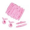 30PCS capelli rulli spugna flessibile,WolinTek Spugna Flessibile Schiuma Bigodini,Morbido Sonno Cuscino Bigodini Set Cura Dei Capelli DIY Styling Tools per Capelli Ricci,Ondulati (rosa, Media)