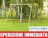 Altalena da Giardino per Bambini Giochi in Legno di Abete Nordico ITALFROMBABY05