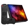 Android TV Box 12 Chipset 4GB RAM 64GB ROM Smart TV Box Builtin 5G/2.4G WiFi Bluetooth 4.2 Supporto per lettore multimediale video 3D UHD 4K con mini tastiera senza fili