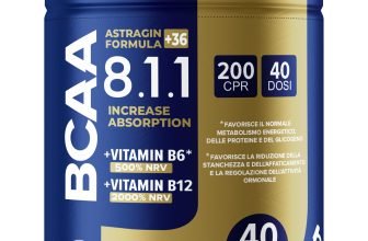 8:1:1 Bcaa Aminoacidi Ramificati - 200 Compresse 25 Volte Più Efficaci J.Armor