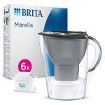 Brita Caraffa filtrante Acqua Marella Grafite (2,4 L) 6 Filtri Maxtra Pro All-in