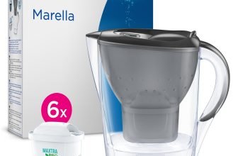 Brita Caraffa filtrante Acqua Marella Grafite (2,4 L) 6 Filtri Maxtra Pro All-in