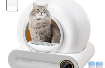 XQDKoon Lettiere Autopulenti Gatti, 65L + 9 L Lettiera Gatto Automatica con 2 Sacchi Spazzatura, Controllo APP, Deodorante Ionico Lettiera Autopulente per Gatti (A)