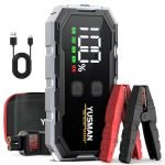 YUSMAN Booster Avviamento Auto - 4000A Portatile Avviatore Batteria Auto per 12V (fino a 7.0L Gas/5.5L Diesel), Avviatore di Emergenza, LED, QC3.0