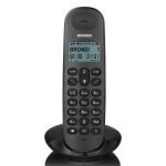 BRONDI LOTUS (NERO) - TELEFONO CORDLESS - ECO DECT - DECT GAP - SVEGLIA