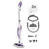 Polti Vaporetto SV440 Double, Scopa a Vapore 2 in 1 con Pulitore Portatile, 11 Accessori Inclusi, Riscaldamento in 15 Secondi, Serbatoio Estraibile, Bianco e Viola