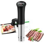 Sous Vide Roner Cucina Professionale Slow Cooker Circolatore Termico, Termocircolatore a Immersione Inox per Cottura a Bassa Temperatura, con Ricettario e Custodia Protettiva