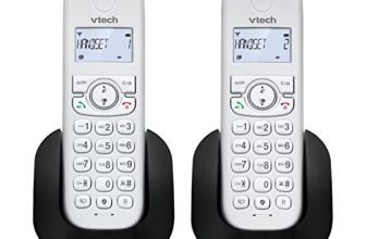 VTech CS1501 Telefono Cordless Casa Duo, Telefono fisso DECT con vivavoce e blocco chiamate, doppia ricarica, identificatore di chiamata, LCD Display retroilluminato e tastiera, modalità ECO, Bianco