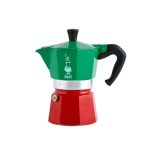 Caffettiera Bialetti Moka Express Tricolore mezza tazza 3 6 tazze mokina - Rotex