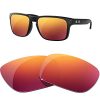 HiCycle2 Lenti polarizzate di ricambio per occhiali da sole Oakley Holbrook, varie opzioni, Rosso scuro