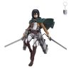 WANSHI Action figure di Mikasa Ackerman, action figure di Attack On Titan, modellino da collezione, giocattolo statua anime nendoroid per fan degli anime