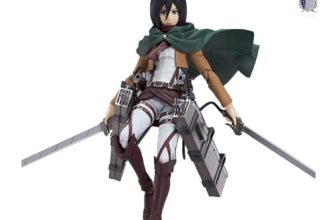 WANSHI Action figure di Mikasa Ackerman, action figure di Attack On Titan, modellino da collezione, giocattolo statua anime nendoroid per fan degli anime